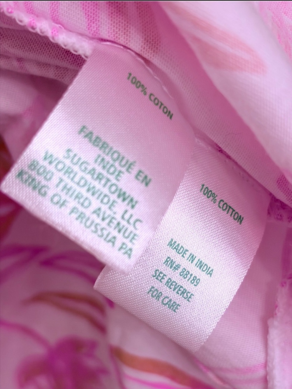 Lilly Pulitzer Dixi Cotton Summer Sleeveless Pink White Ruffle Mini Dress Size M - Picture 5 of 6